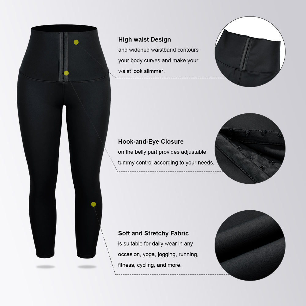 Womens High Waist Leggings for Fitness Shapewear - Tummy Control Workout Pants